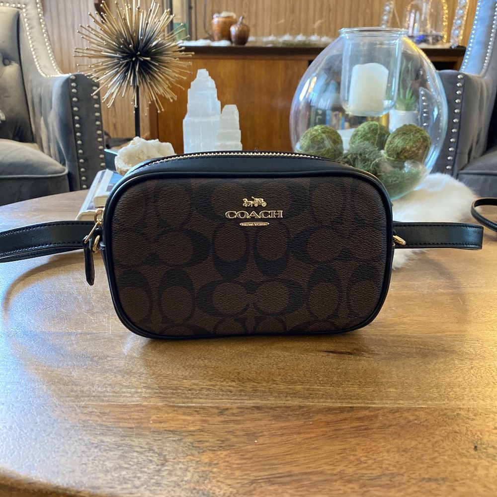 Coach Signature Belt Bag/over the shoulder clutch